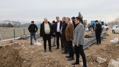 Edremit Belediye Başkanı Mehmet Ertaş, Edremit Çayı üzerinde Eminkuyu mevkiinde