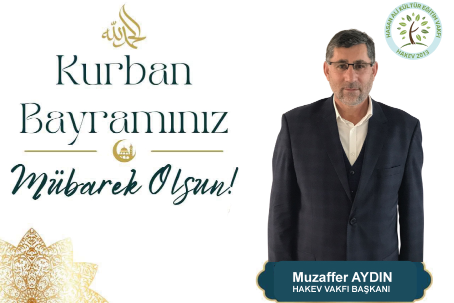 Arnavutköy Hakev Vakfı Başkanı Muzaffer Aydın, Kurban Bayramı nedeniyle bir